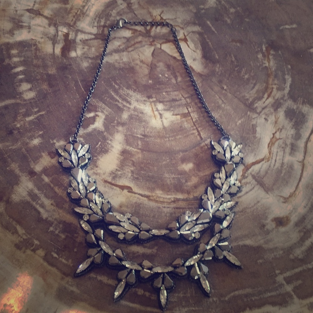 Deepa Gurnani Austrian Crystal Statement Necklace